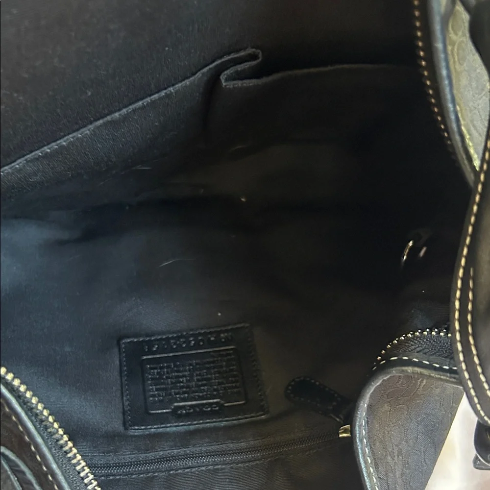 Vintage Y2K Small C’s Coach Black Hobo Bag